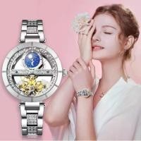 ราคา นาฬิกากลไกอัตโนมัติ, แฟชั่น, สำหรับผู้หญิง, การออกแบบกลวง, การไขลานอัตโนมัติ, นาฬิกาข้อมือ, สายหนังผู้หญิง (1730313265015785518)