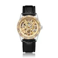 ราคา นาฬิกาจักรกล, สายหนังสีดำ, สำหรับผู้ชาย, การไขลานอัตโนมัติ, นาฬิกาโครงกระดูก, นาฬิกาข้อมือ, นาฬิกา, Gorben (1730032850048026777)