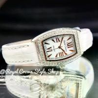 ราคา นาฬิกาข้อมือ Royal Crown แท้100% มีบัตรับประกัน1ปี,สีเงินหน้าปัดขาวมุก,สายหนังแท้,ประดับเพชร CZสวยหรู,กันน้ำ,จัดส่งพร้อมกล่องครบ (1731862812964457180)