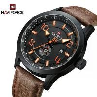 ราคา NAVIFORCE นาฬิกาข้อมือ แบบอะนาล็อก สายหนัง กันน้ำ LED แฟชั่นสำหรับผู้ชาย (1731479968451364099)