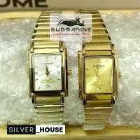 ราคา นาฬิกา us submarine ไซส์ผู้หญิง นาฬิกาข้อมือ ควอทซ์ สายสีทอง มีวันที่ กันน้ำ ของแท้100% (1731603796472923983)