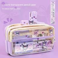 ราคา Sanrio กระเป๋าดินสอ PVC กระเป๋าดินสอ ผ้าแคนวาส น่ารัก Cinnamoroll Kuromi กล่องปากกา เครื่องเขียน กันน้ํา (1731367801505417213)