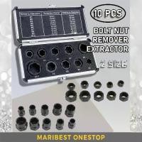 ราคา ชุดถอดสกรูน็อตเกลียว 10 ชิ้น ขนาดหัว (9 มม.-19 มม.) พร้อมกล่อง เครื่องมือช่าง สำหรับถอดและแยก (1731603380504724647)