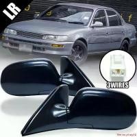 ราคา ความคงทน กระจกมองข้าง รถยนต์ 3 สาย พับมือ ปรับไฟฟ้า รุ่น โตโยต้า โคโรล่า TOYOTA COROLLA AE100 AE101 สามห่วง ปี 1991 - 1995 สีดำ Car รถกระบะ (1731665303545547223)