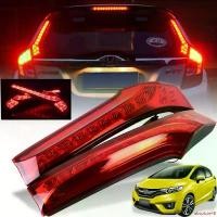 ราคา แบบพกพา เสาไฟท้าย ไฟเสาทับทิม LED รุ่น ฮอนด้า แจ๊ส HONDA JAZZ GK ปี 2014 - 2017 สีแดง รวมชุดสายไฟ รถยนต์ Car รถจักร (1731672906865936938)