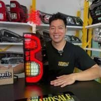 ราคา ไฟท้าย 1คู่ Vigo วีโก้ เลข3 GR สีดำ พร้อมสายไฟ ใส่ได้เลย ไม่ต้องแปลง Led รถยนต์ (1732272387934423872)