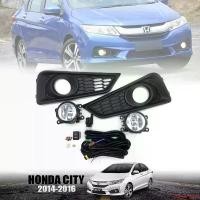 ราคา แบบพกพา ไฟตัดหมอก ไฟสปอร์ตไลท์ รถ่น ฮอนด้า ซิตตี้ HONDA CITY ปี 2014 - 2016 พร้อมครอบ สีดำ และชุดสายไฟ 1 ชุด Car รถยนต์ รถจักร Led (1731662226516904521)