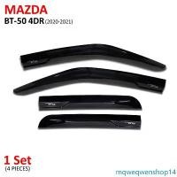 ราคา mqweqwenshop14 คุณภาพรับประกันได้ กันสาด กันสาดฝน 4 ชิ้น สีดำเงา สำหรับ Mazda BT-50 Pro ปี 2021-2022 Car รถยนต์ กันฝน ผ้า (1731667265725827570)