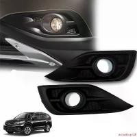 ราคา ใช้งานได้ ไฟตัดหมอก ไฟสปอร์ตไลท์ รุ่น ฮอนด้า HONDA CR-V CRV G4 ปี 2012 - 2014 พร้อมครอบ สีดำ และชุดสายไฟ 1 ชุด Car รถยนต์ รถจักร Led (1731674906996345709)