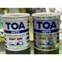 ราคา TOA สีพ่นรองพื้น รถยนต์ ชนิดแห้งเร็วพิเศษ (รองพื้นเทา,ขาว) # PF088 PF099 ขนาดถัง 17.5 ลิตร (1732278683970341276)