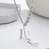 ราคา สร้อยคอ อเนกประสงค์ มาใหม่ S925 เงินสเตอร์ลิง สไตล์เกาหลี บุคลิกภาพ ฝังเพทาย ประกบตัวอักษร D จี้พู่ ยาว (1731566025575139190)
