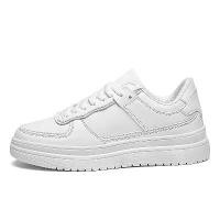 ราคา รองเท้าลำลอง สีขาว รองเท้านักเรียน รองเท้าผู้ชาย รองเท้าผ้าใบ ใส่สบาย สีดำและสีน้ำเงิน สีขาว ไซส์ 39-44 พร้อมสต็อก (1730068056669980947)