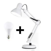 ราคา โคมไฟตั้งโต๊ะ โคมไฟอ่านสือ โคมไฟอ่านหนังสือ โคมไฟตั้งโต๊ะ led ปรับระดับได้รอบทิศทาง โคมไฟ E27 MAX 60w table lamp โคมไฟตั้งโต๊ะ DeskLamp (1732307582814292382)