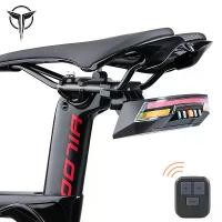 ราคา ไฟท้ายจักรยาน USB ไฟเบรกจักรยาน โคมไฟ LED สำหรับ MTB ไฟท้ายจักรยานเสือหมอบ ปั่นจักรยาน รีโมทคอนโทรลไร้สาย ไฟเลี้ยว (1729589598749231727)