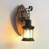 ราคา โคมไฟติดผนัง, สไตล์วินเทจโบราณ, วัสดุไม้และแก้ว, เหมาะสำหรับร้านอาหารและคาเฟ่, บาร์, ทางเดิน, ห้องนอน, และข้างเตียง, โคมไฟ Sconce, E27, lampu tidur (1731894219866999358)