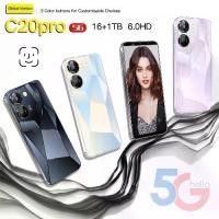 ราคา โทรศัพท์มือถือ SUNSANG C20pro 5G ( RAM 12GB+ROM 512GB ) / (RAM 16GB+ROM 1TB) ประกันร้าน เเถมฟรีเคสใส+ฟิล์มกระจก[rp20 มือถือ 5 งบน้อย 2025 (1732326019769731213)