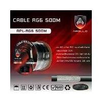 ราคา Apollo สายCoaxial Cable RG6 500M สายสัญญาณกล้องวงจรปิดCCTV Shield 95% สายอากาศทีวี สายกล้องวงจรปิด สายCCTV (1730954688960432485)