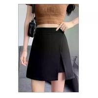 ราคา กระโปรงทรงเอ สีดำ สำหรับผู้หญิง เอวสูง ทรงสลิมฟิต ความยาวสั้น Culottes พลัสไซส์ อเนกประสงค์ เหมาะสำหรับกระโปรง กางเกง สไตล์ Ins อื่นๆ เสื้อผ้า Women กระโปรง ยีนส์ มือสอง Clothing Skirt (17317707500985