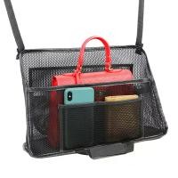 ราคา ที่ใส่กระเป๋าถือในรถยนต์ ออแกไนเซอร์ แบบพกพา ทำจากโพลีเอสเตอร์ กระเป๋าติดรถ ที่เก็บของด้านหลังเบาะรถยนต์ ออแกไนเซอร์ช่องว่างเบาะหลัง พรมกันกระแทกเบาะหลัง สำหรับโทรศัพท์มือถือ กระเป๋าเงิน สีดำ 84A23 (1