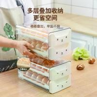 ราคา กล่องเก็บไข่ ตู้เย็น ชั้นวางไข่แบบลิ้นชัก กล่องไข่ประตูด้านข้างสองชั้น ถาดใส่ไข่ในครัว แบบดึงออก (1731305235080972170)
