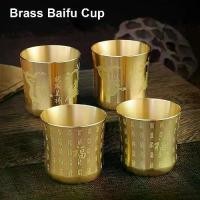 ราคา ถ้วยชาทองเหลืองดึงดูดความมั่งคั่ง, ใหม่, พื้นผิวมงคลขัด, แก้วชามุม, ถ้วย Baifu, 6 ซม., อุปกรณ์ตกแต่งบ้าน, 1 ชิ้น (1732030408529119994)