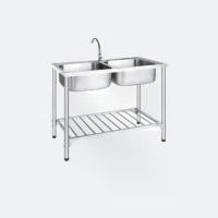 ราคา ซิงค์ล้างจานขาตั้ง 2 หลุม ไม่มีที่พัก ATHENS 1000/500 ฟรี ก๊อกน้ำเย็นรุ่น Othello และ อื่นๆ (1729777045609285852)