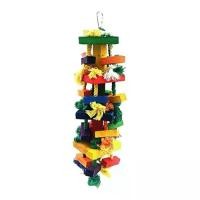 ราคา ของเล่นเคี้ยวนกแก้ว มีขนาดใหญ่และขนาดเล็ก ของเล่นกัดกรงนกแก้ว บล็อกไม้ ของฉีกขาด เหมาะสำหรับ Conures, Cockatiels, หมีขั้วโลก, และนกแก้ว Amazon อื่นๆ (1729822197055720215)