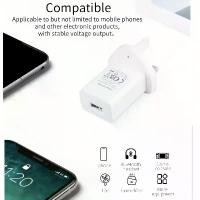 ราคา ที่ชาร์จ USB สำหรับบ้าน 3 พิน อะแดปเตอร์ติดผนังขนาดกะทัดรัด สำหรับการชาร์จ MP 5V/1A เข้ากันได้กับรุ่น iPhone 16 ถึง 4, iPad Pro/Air 2/Mini 4 และอุปกรณ์ USB อื่นๆ (1731684777267135907)