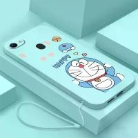ราคา เคสสำหรับ OPPO F5 OPPO A79 OPPO F5 YOUTH OPPO F7 OPPO F7 เคสโทรศัพท์เยาวชน Happy Doraemon Nobi Nobita ตัวป้องกันซิลิโคนเหลว ฝาครอบกันชนกันกระแทกเรียบพร้อมสายคล้อง (1729934255888239191)