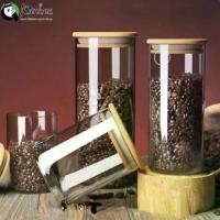 ราคา [พร้อมส่ง] โหลแก้ว โหลแก้วฝาไม้ ขวดโหลแก้ว โหลเก็บของแห้ง ขวดโหลสูญญากาศ ครัว ธัญพืชก๋วยเตี๋ยว กล่องเก็บของ (1729611306905668035)