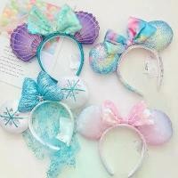 ราคา Discount ที่คาดผม Disney Minnie Mouse ดิสนีย์ มินนี่เม้าส์ ที่คาดผม เจ้าสาว Elsa Ariel ✨ (1731503936820053814)