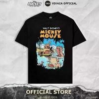 ราคา เสื้อยืดDisney ลิขสิทธิ์แท้ MK-188 (Walt Disney Mickey Mouse ปก comic Pluto Mickey ดำ/ สกรีนหน้า) (1731484567480992847)