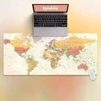 ราคา แผ่นรองเมาส์แผ่นรองเมาส์แผนที่โลก แผ่นรองเมาส์ขนาดใหญ่พิเศษ Super Mouse Pad เกมสำนักงานยามว่าง ยาวพิเศษ (1731477183731041289)