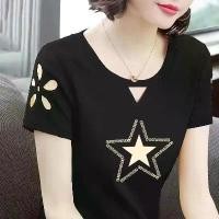 ราคา เสื้อผู้หญิง เสื้อไนกี้ของแท้ เสื้อพี่อูน ฤดูร้อนใหม่ ทรงสลิมฟิต พลัสไซส์ เสื้อยืด แขนสั้น ปักลายกลวง สไตล์เกาหลี อเนกประสงค์ ผ้าฝ้าย 100% 26 ชิ้น สำหรับผู้หญิง เสื้อกันหนาวผ้าร่ (1730984211790071832)