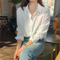 ราคา เสื้อเชิ้ตสีดำสำหรับผู้หญิง ทันสมัย อเนกประสงค์ ทรงหลวม สไตล์วินเทจ เสื้อเบลาส์ เสื้อผู้หญิง เสื้อท็อป เสื้อเบลาส์ (1729955236943596524)