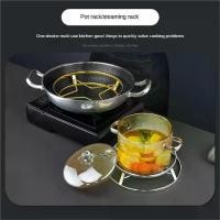 ราคา ชั้นวางหม้อ วัสดุสแตนเลส เหมาะสำหรับเตาแก๊สและเตา หม้อหุงข้าว ชั้นวางเครื่องครัว ของใช้ในครัวเรือน สากล มัลติฟังก์ชั่น หนาและมั่นคง ทนทาน (1731252646427396552)