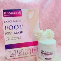 ราคา Dr. smooth cream ครีมบำรุงผิวกาย แห้ง แตก เกา คัน 1 กระปุก + Foot mask มาร์คลอกเท้า Dr. Smooth 1 กล่อง (1730137384494599094)