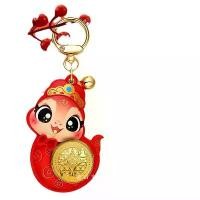 ราคา พวงกุญแจ, ปีของงู 2025, ทองคำบริสุทธิ์, จี้, Wan Si Da Ji, งูทอง, ถือความมั่งคั่ง, เครื่องประดับพวงกุญแจ, ของขวัญปีใหม่ (1732254150830295493)