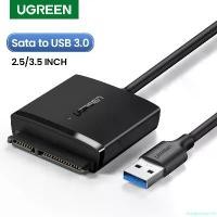 ราคา chargeshoprich ความคงทน UGREEN SATA USB Adapter USB 3.0 2.0 to Sata 3 Cable Converter Cabo For 2.5 3.5 HDD SSD Hard Disk Drive Sata to USB Adapter Model: 60561 (1731140105112619189)