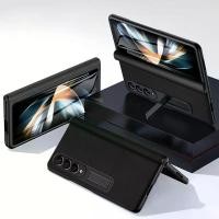 ราคา เคส Samsung Galaxy Z พับ 2345 พร้อมบานพับและขาตั้ง พับ 5 พับ 4 พับ 3 พับ 2 เคสฝาครอบด้านหน้า พร้อมกระจกป้องกันความเป็นส่วนตัวป้องกันการแอบดู พับ 5 พับ 4 พับ 3 พับ 2 เคส (1730017031868025788)