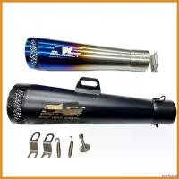 ราคา brieflshop ปัจจุบัน ปลายท่อแต่ง ปลายท่อ เอสซี Moto ขนาดคอท่อ 2 นิ้ว และแถม จุกลดขนาด 1.5 นิ้ว มีขนาดยาว 12 นิ้ว สีไทเท และขนาดยาว 13 นิ้ว สี มอเตอร์ไซค์ Motorcycle โช้ค รถ บรรทุก 6 ล้อ สแตนเลส (173070