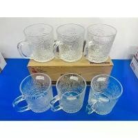 ราคา แก้วน้ำดื่ม แก้วชา ใส่นม กาแฟ จับถนัดมือ (1กล่อง = 6ใบ ) ขายดี (1731697884267317085)