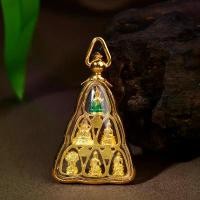 ราคา จี้พระเครื่องพระพุทธรูป, การออกแบบที่เป็นมงคล, หกพระพุทธรูป, สร้อยคอ Unisex, ตกแต่ง กรอบ ทอง อิตาลี (1731680276160021612)