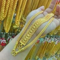 ราคา สร้อยคอ-ข้อมือทองหุ้ม3บคอสี่เสามือเลทนาฬิกาปะกบข้างเนื้อทองสวยฟรีกล่องตะขอ (1731464805118347880)