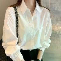 ราคา เสื้อเชิ้ตสีขาว แขนยาว สำหรับผู้หญิง สไตล์เกาหลี ดีไซน์เก๋ไก๋ เหมาะสำหรับฤดูใบไม้ผลิและฤดูใบไม้ร่วง เสื้อเชิ้ตลูกไม้เกลือผู้หญิง มาใหม่ เสื้อผู้หญิง (1730058001067313205)
