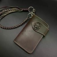 ราคา กระเป๋าสตางค์หนังแท้ กระเป๋าเงิน หนาสี่ชั้น พร้อมสายถักหัวพู่ A004 (1729422387346901129)