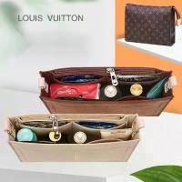 ราคา กระเป๋าจัดระเบียบแบบสอด, เหมาะสำหรับ LV pochette น้ำหอม 19/26, กระเป๋าด้านใน, กระเป๋าจัดระเบียบเครื่องสำอาง, จัดระเบียบการเดินทาง, ทำจากสักหลาด, รวมกระเป๋าสอด, [Yiyi] (1730968215081552464)