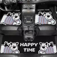 ราคา พรมห่วงไหม สีดำ ลายการ์ตูนน่ารัก สไตล์พรมปูพื้นรถยนต์ แผ่นรองฝ่าเท้าอเนกประสงค์ กันฝุ่น ซักได้ เสื่อรถ พรมปูพื้น รถ ยนต์ city พรม ใย ดัก ฝุ่น ชุด แต่ง รีโว่ (1731367755289691211)