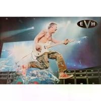 ราคา โปสเตอร์ Eddie Van Halen เอ็ดดี แวน แฮเลน มือ กีตาร์ วง ดนตรี รูป ภาพ ติดผนัง สวยๆ poster 34.5x23.5นิ้ว(88x60 ซม.ประมาณ) (1729715822057327258)