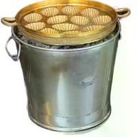 ราคา ครบเซตเตาทำขนมไข่ (พิมพ์ทองเหลือง เตา ฝาสแตนเลส)แถมถ่านไม้โกงกาง เตาสั่งทำใหม่ทั้งชุด (1731842909536160169)